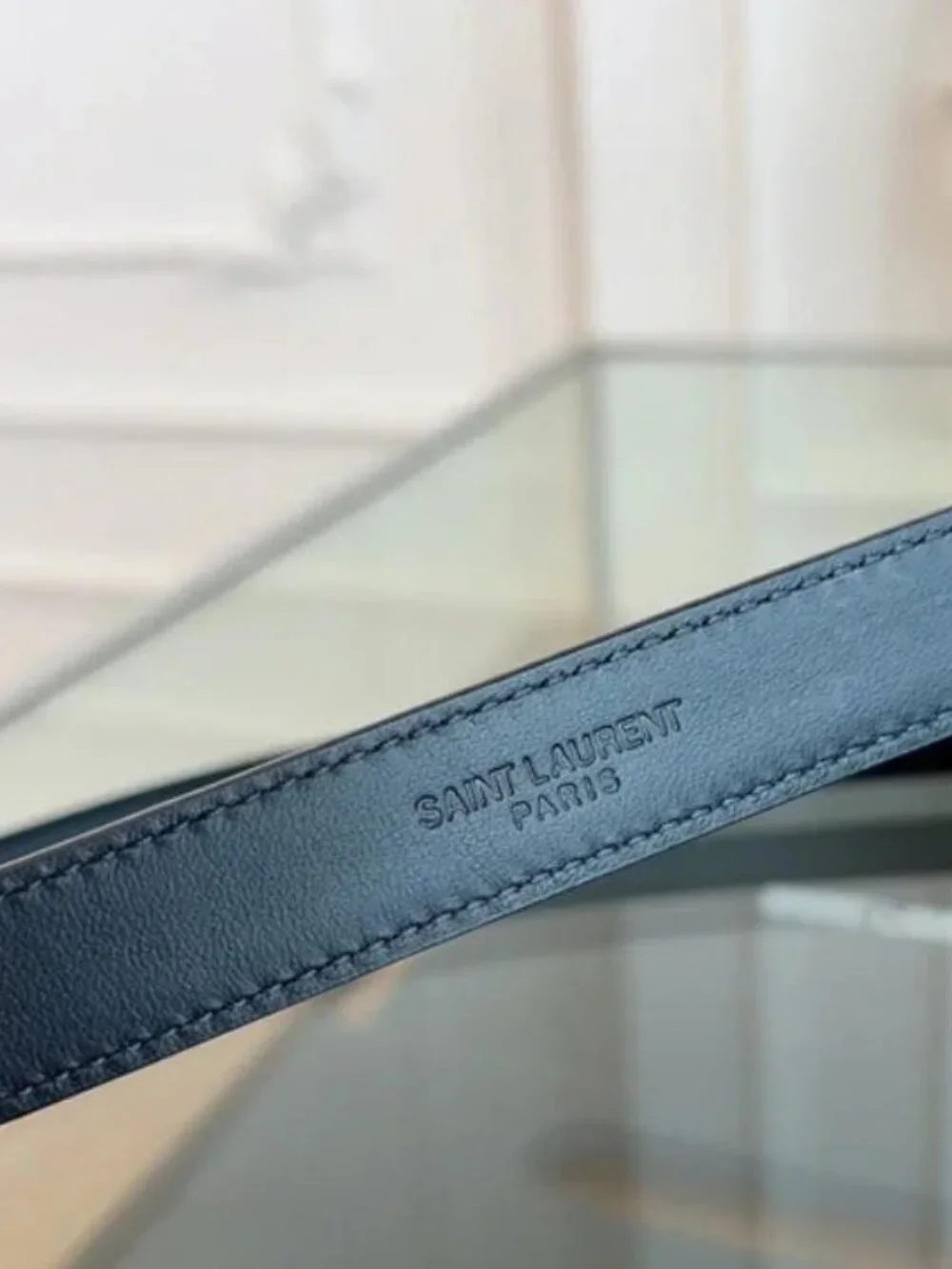 Saint Laurent Black Belt 90cm - New with Box - Picture 5 of 5